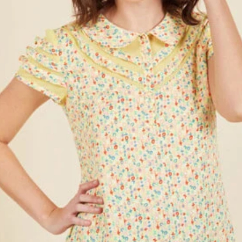 Show me your quirk top sz Small Like New Modcloth